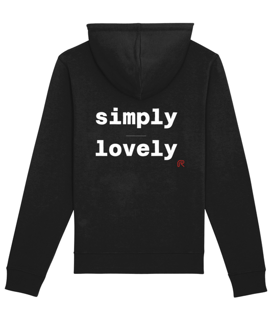 Hoodie Logo & "Simply lovely" wit - Div. kleuren